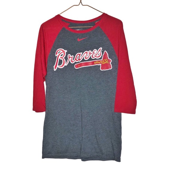 Nike Tops - Nike Atlanta Braves Raglan Graphic T Shirt